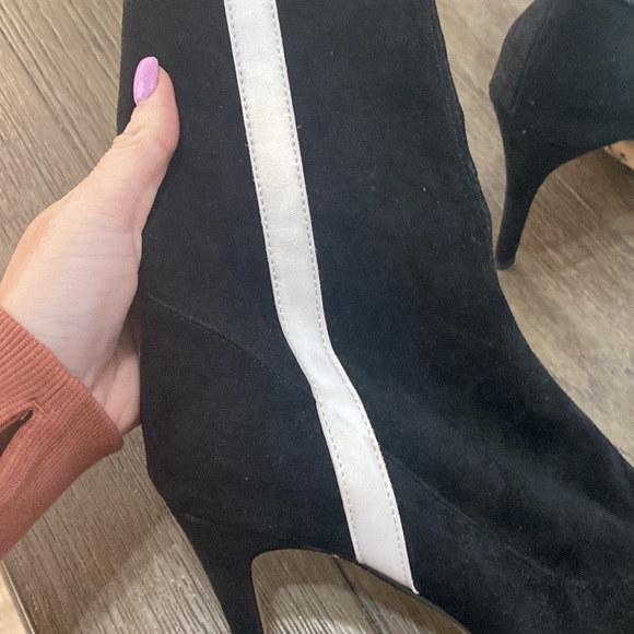 NWT BURJU Speechless Ankle Bootie Open Toe Stretch Ankle Boots | Black  11 - Picture 6 of 9